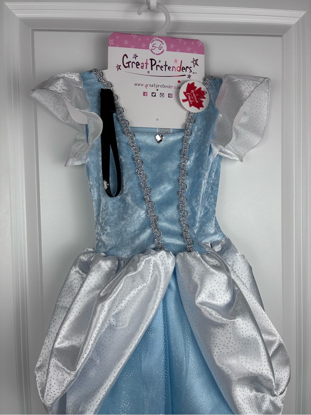 NWT Great Pretenders Girls' Cinderella Light Blue Princess Costume Dress Up - Picture 2 of 3